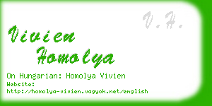 vivien homolya business card